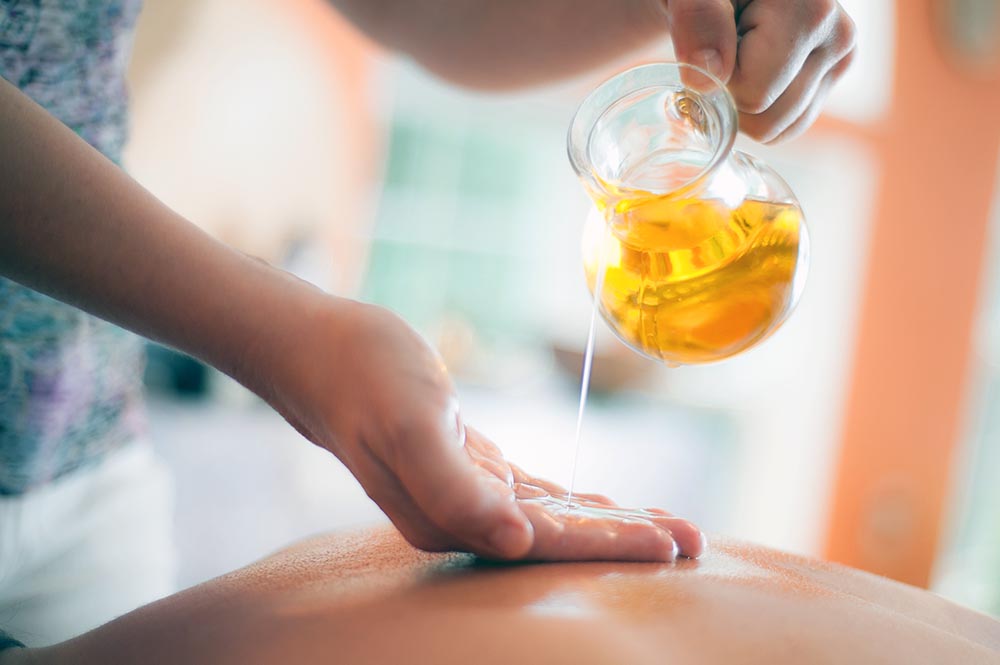 Hot oil massage